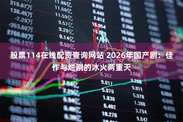 股票114在线配资查询网站 2026年国产剧：佳作与烂剧的冰火两重天